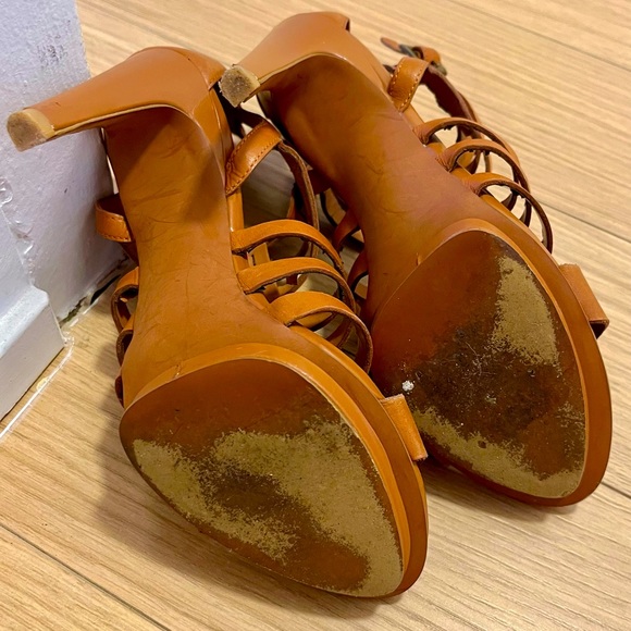 Gray by Saks Fifth Ave “Winnie” strappy high heels Size 5.5 EXCELLENT CONDITION - Picture 10 of 10